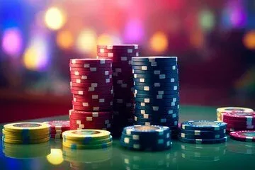 Abstract casino lighting